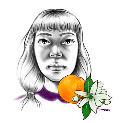 Illustration femme fleur d’oranger